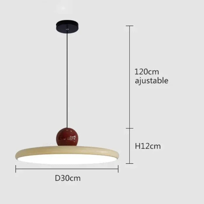 Suspension vintage colorée plate boule