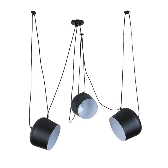 Suspension araignée métallique design industriel