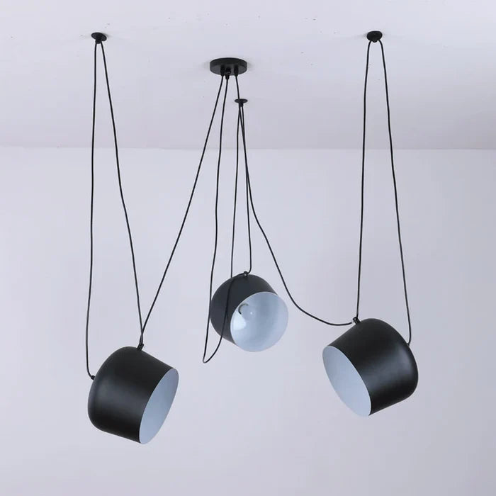 Suspension araignée métallique design industriel