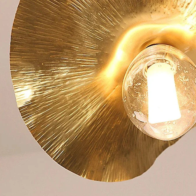 Suspension voile en cuivre doré design vintage 3.1