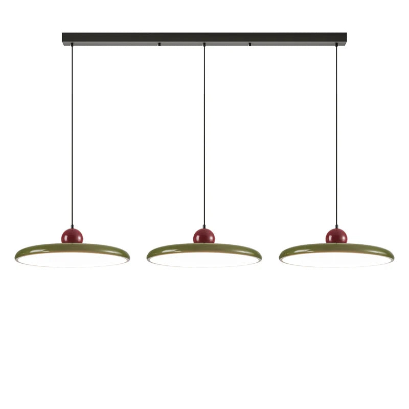 Suspension vintage colorée plate boule