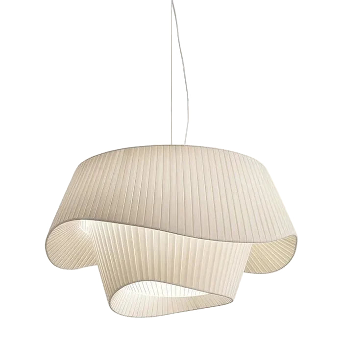 Suspension tissu double vague design moderne
