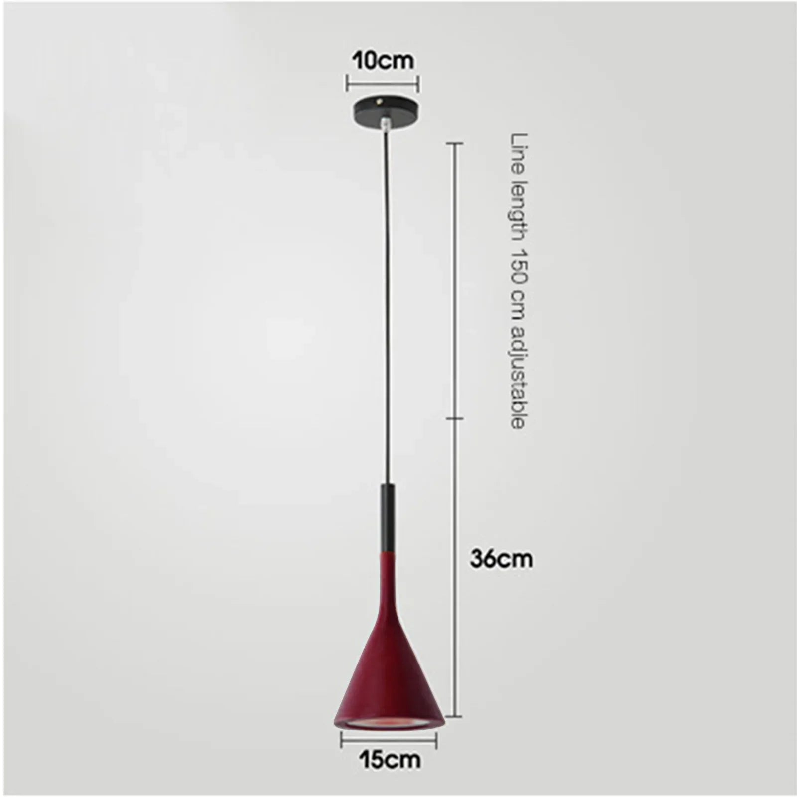 Suspension conique minimaliste scandinave 1.8