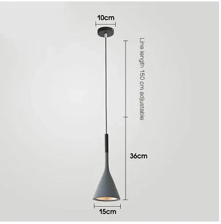 Suspension conique minimaliste scandinave 1.8