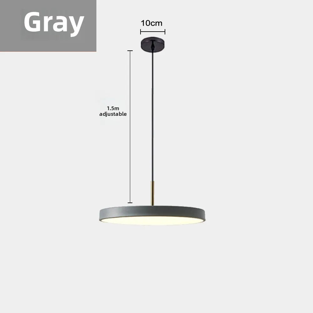 Suspension scandinave plat rond led
