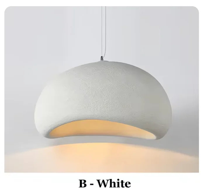 Suspension terre cuite cloche asymétrique scandinave minimaliste