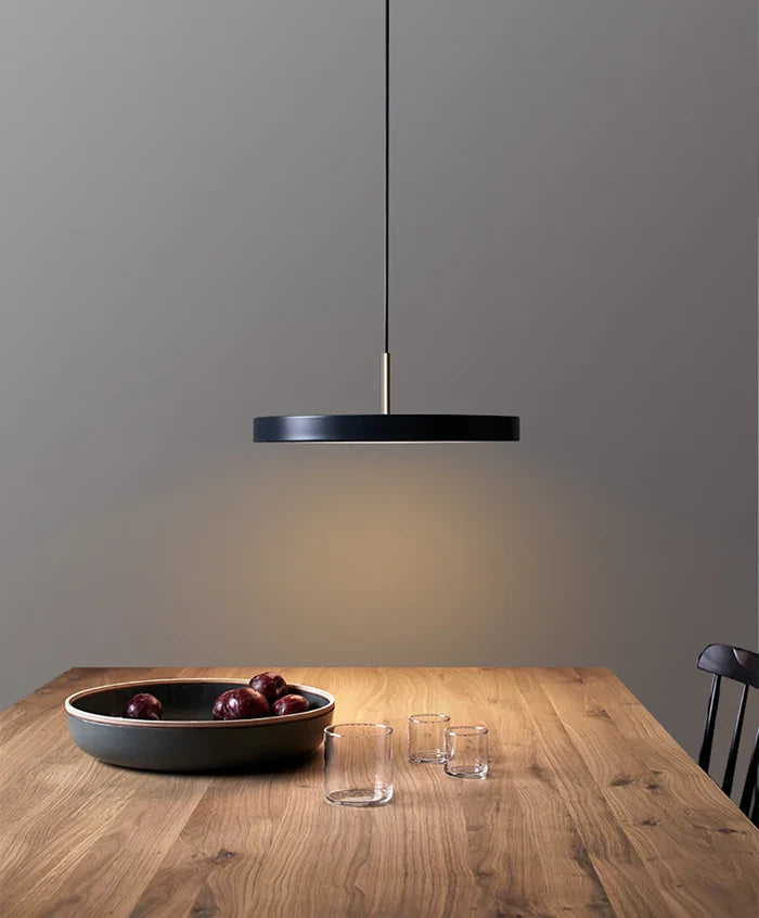 Suspension scandinave plat rond led