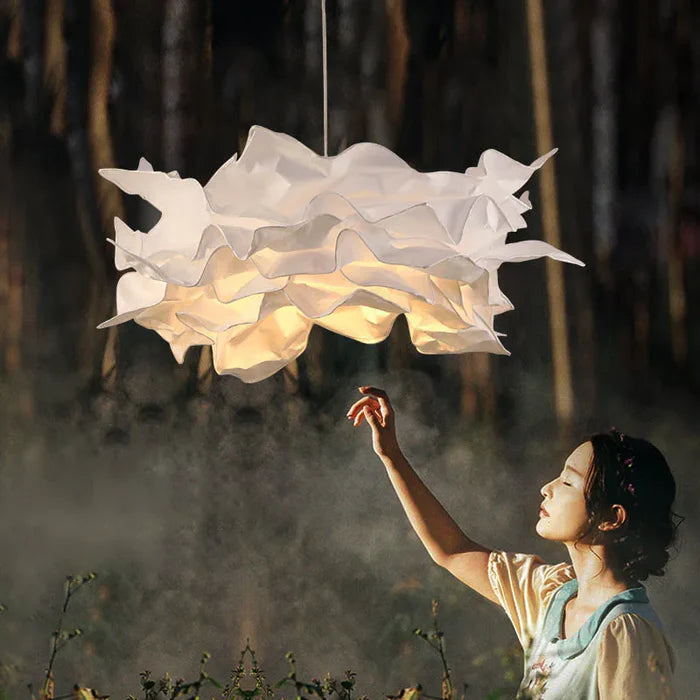 Suspension nuage en papier design vintage 1