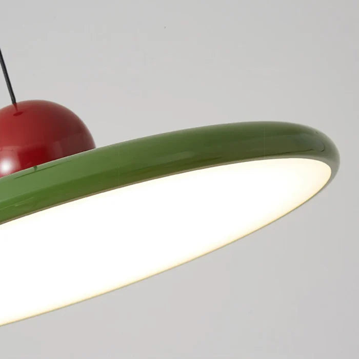 Suspension vintage colorée plate boule