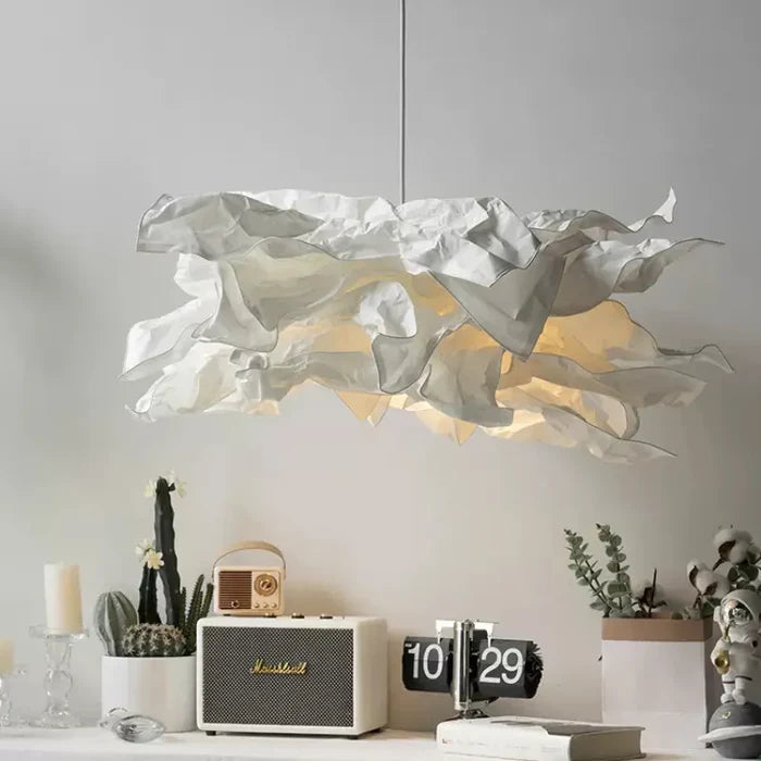 Suspension nuage en papier design vintage 1