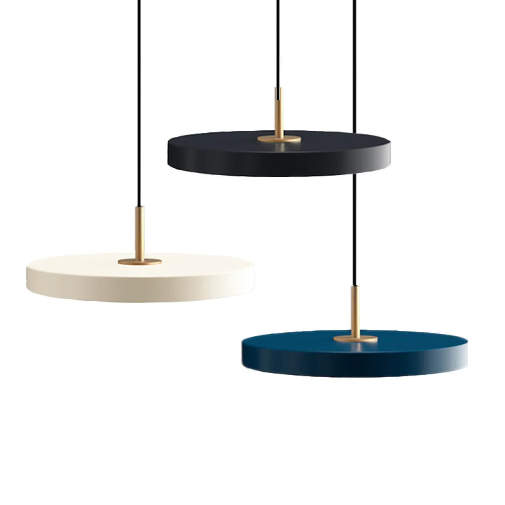 Suspension scandinave plat rond led