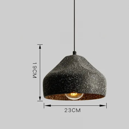 Suspension ciment terrazzo allongée déformée scandinave (split page 6 et page 11)
