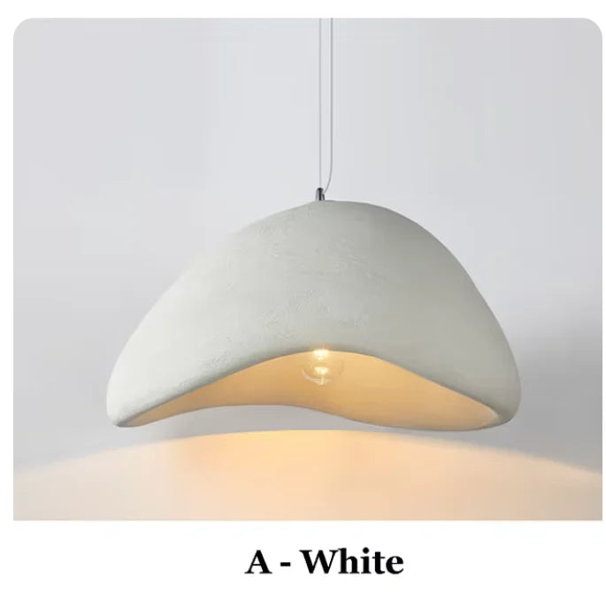 Suspension terre cuite cloche asymétrique scandinave minimaliste