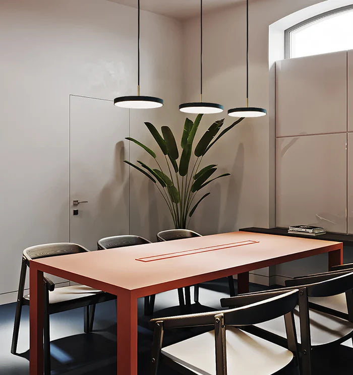 Suspension scandinave plat rond led