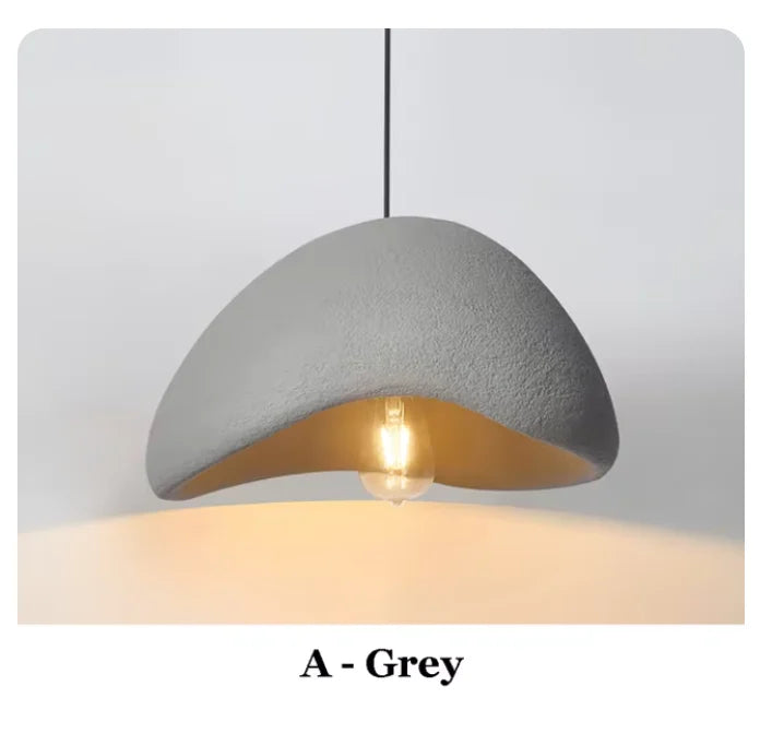 Suspension terre cuite cloche asymétrique scandinave minimaliste
