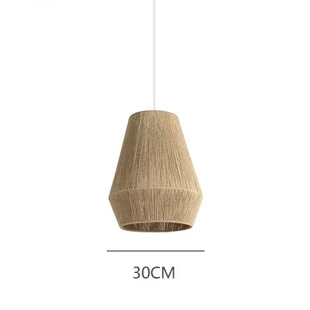 Suspension corde en chanvre torsion design moderne