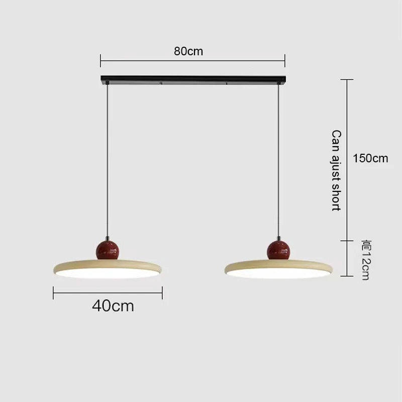 Suspension vintage colorée plate boule