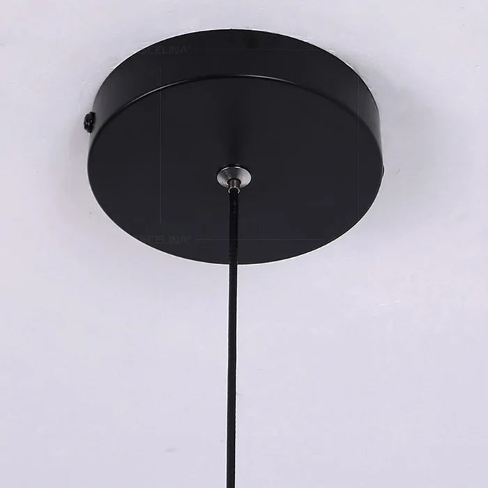 Suspension vintage colorée plate boule