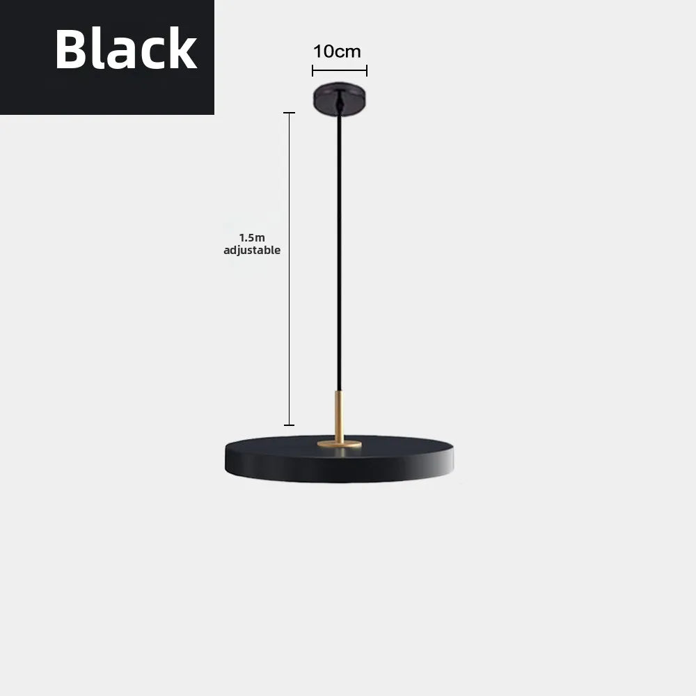 Suspension scandinave plat rond led