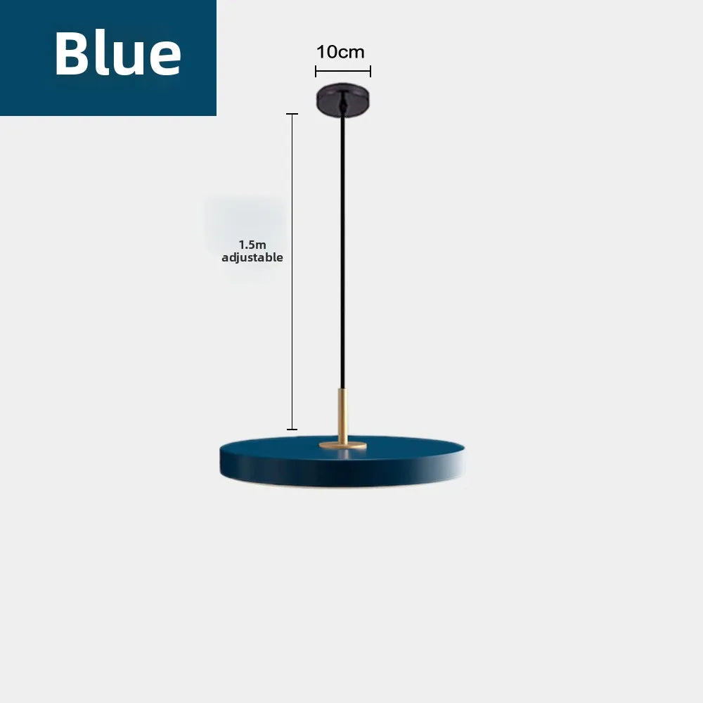 Suspension scandinave plat rond led
