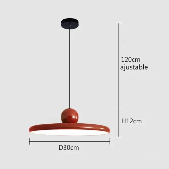 Suspension vintage colorée plate boule