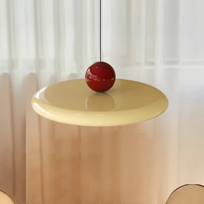 Suspension vintage colorée plate boule