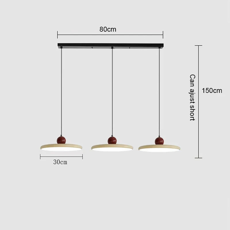 Suspension vintage colorée plate boule