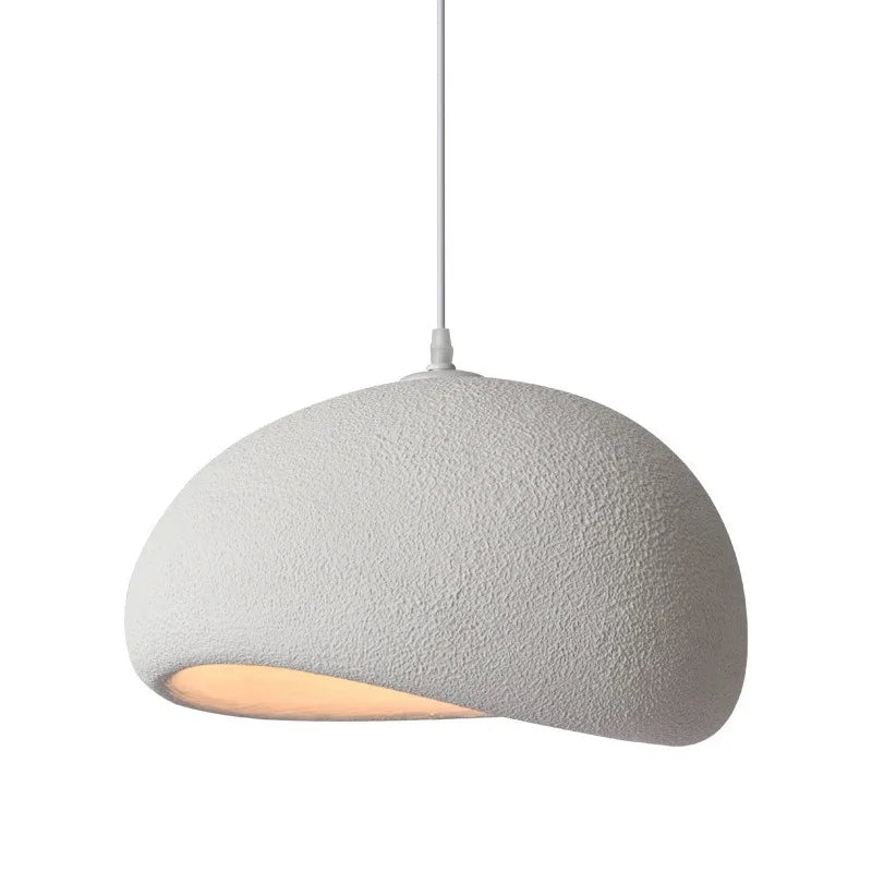 Suspension terre cuite cloche asymétrique scandinave minimaliste
