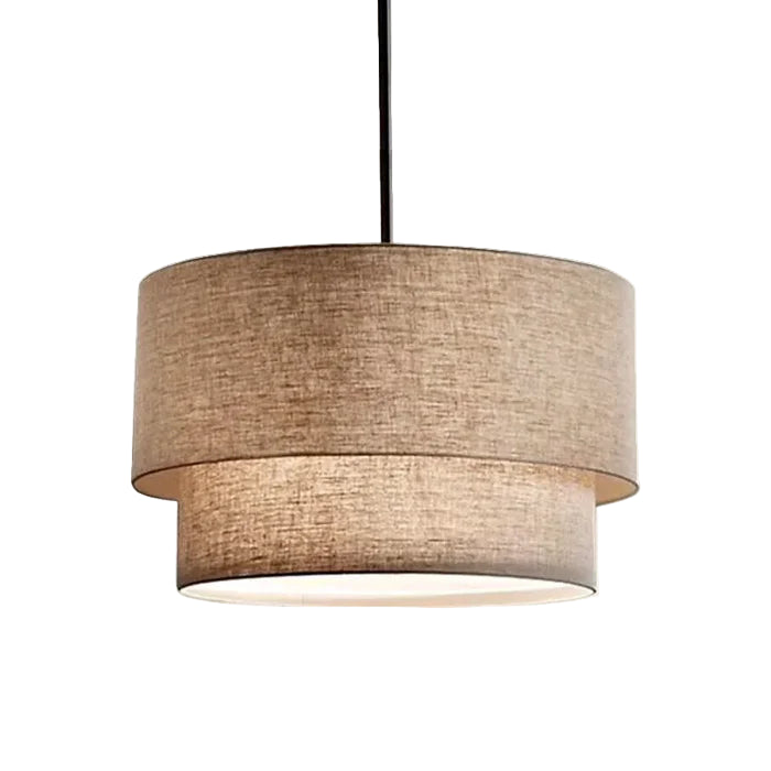 Suspension en lin double cylindrique design moderne