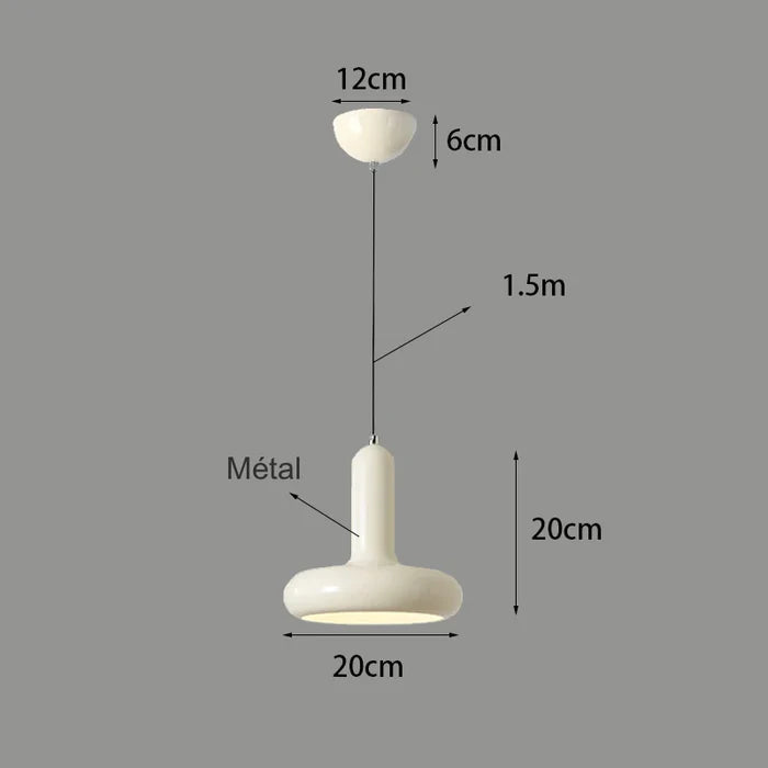 Suspension métal coloré design art déco 8