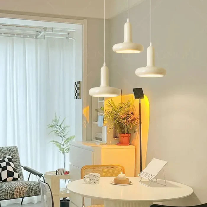 Suspension métal coloré design art déco 8