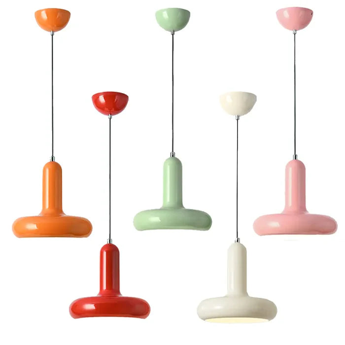 Suspension métal coloré design art déco 8