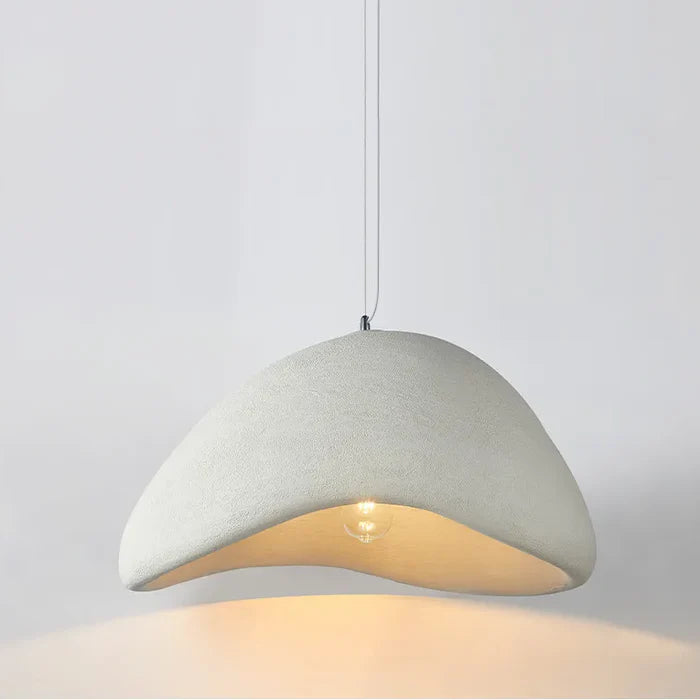 Suspension terre cuite cloche asymétrique scandinave minimaliste