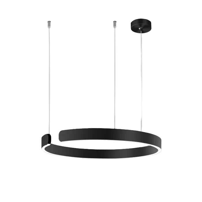 Suspension métal anneau ouvert design moderne