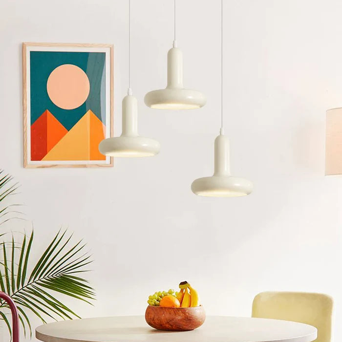 Suspension métal coloré design art déco 8