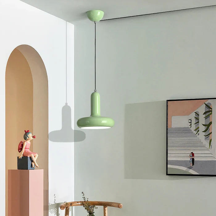 Suspension métal coloré design art déco 8