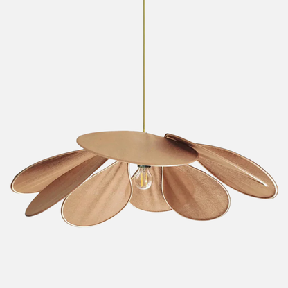 Suspension tissu fleur pétales design vintage bohème