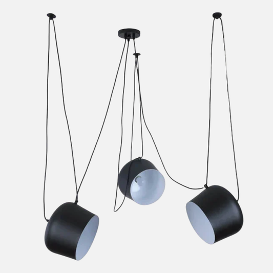 Suspension araignée métallique design industriel