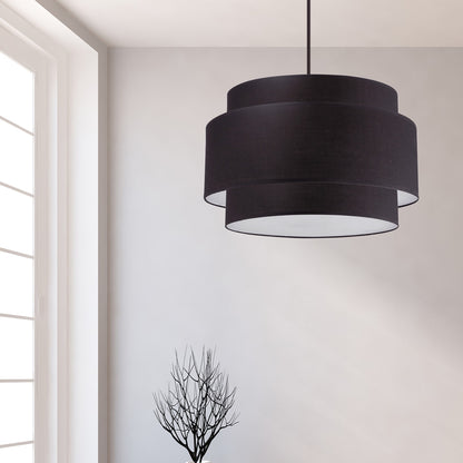 Suspension en lin double cylindrique design moderne