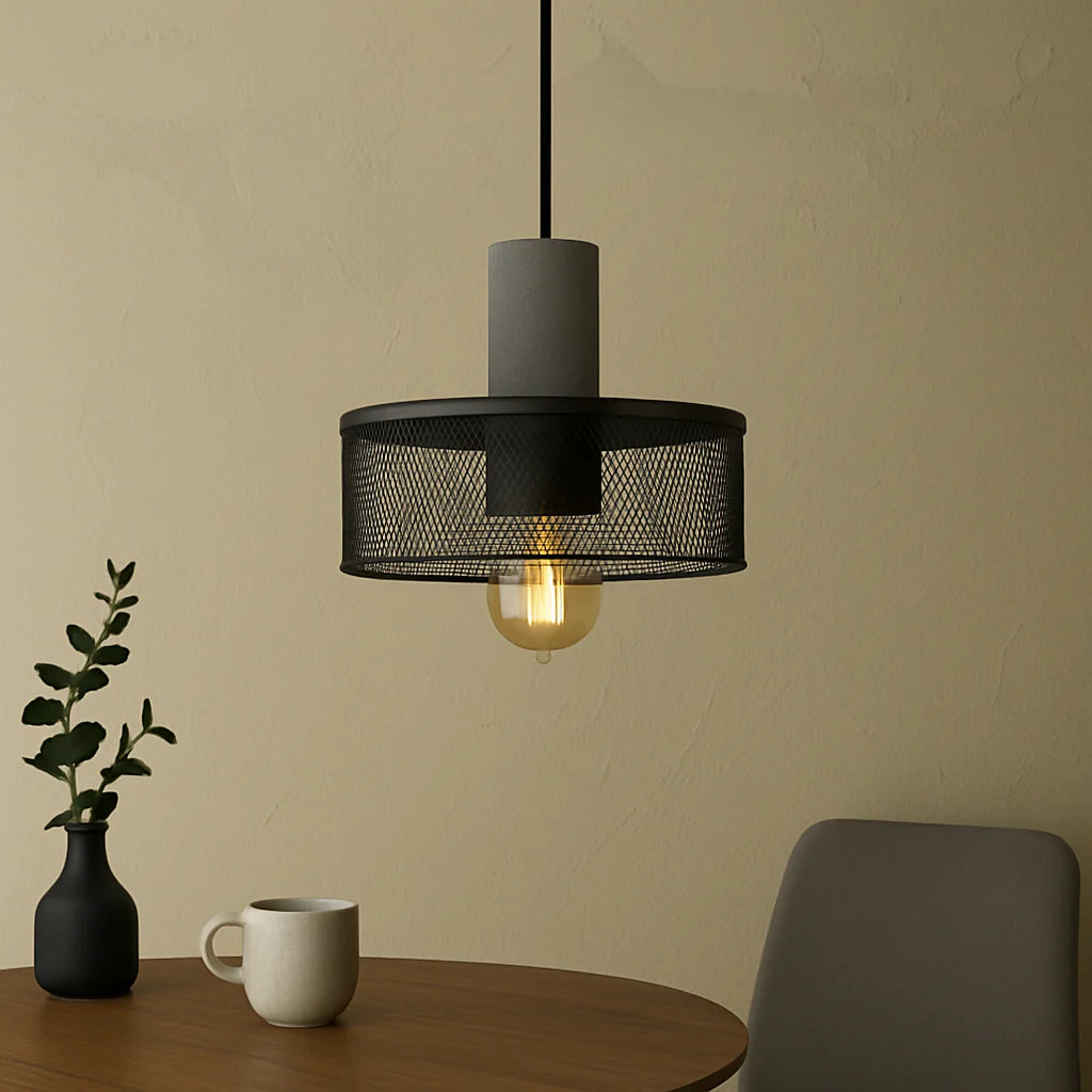 Suspension métal ciment industriel