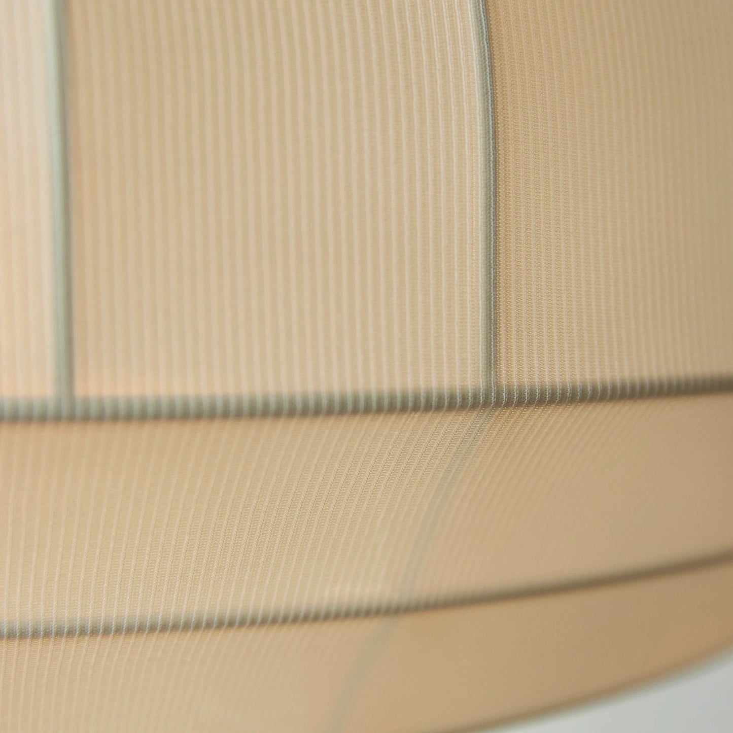 Suspension tissu globe allongé rainuré scandinave