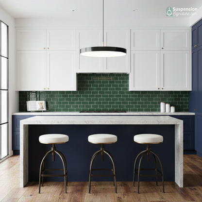 Suspension scandinave plat rond led