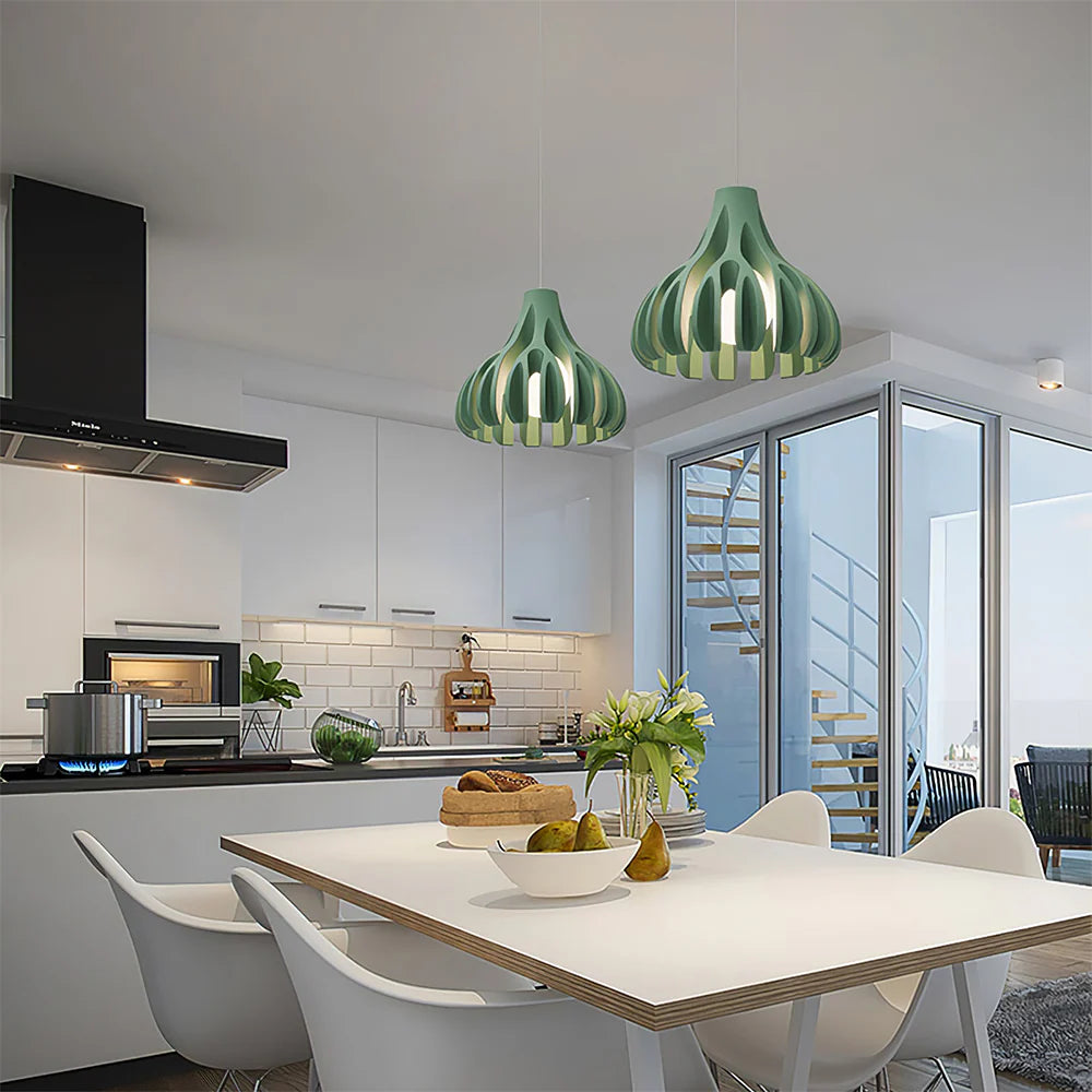 Suspension cloche pétales design scandinave