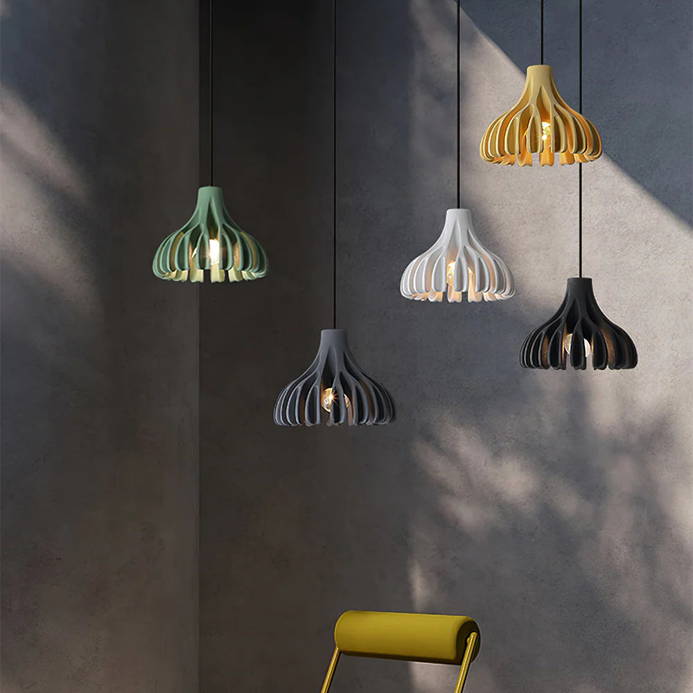 Suspension cloche pétales design scandinave