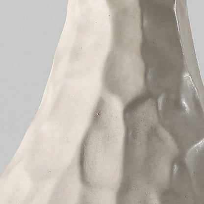 Suspension cloche allongée rainurée terre cuite scandinave