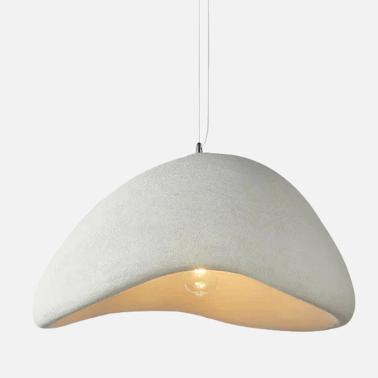 Suspension terre cuite cloche asymétrique scandinave minimaliste