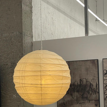 Suspension japonaise Noguchi en papier blanc globe de style moderne