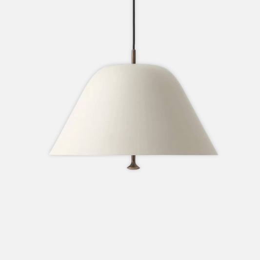 Suspension métallique minimaliste détails dorés vintage