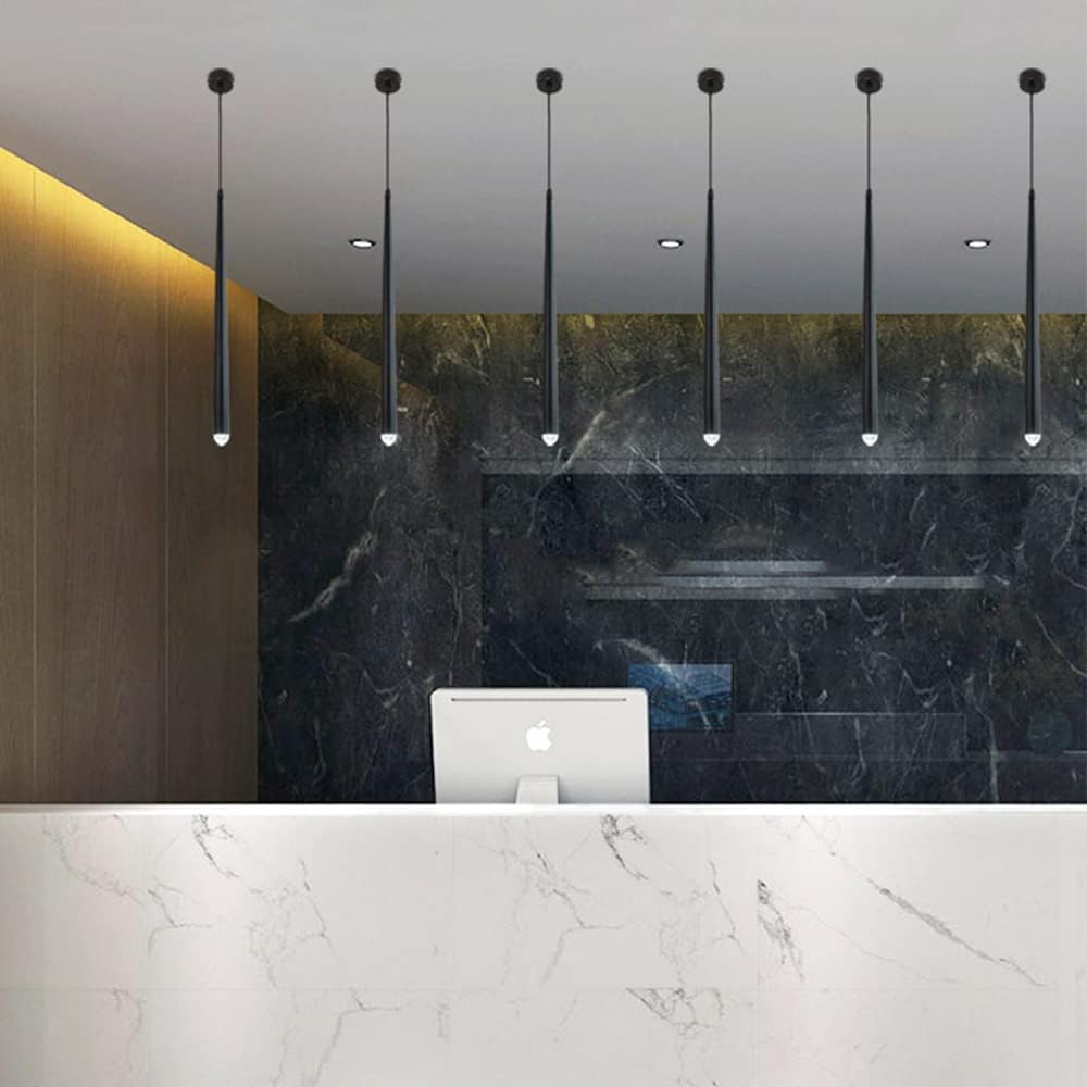 Suspension Conique Allongée en Cuivre Style Moderne Industriel