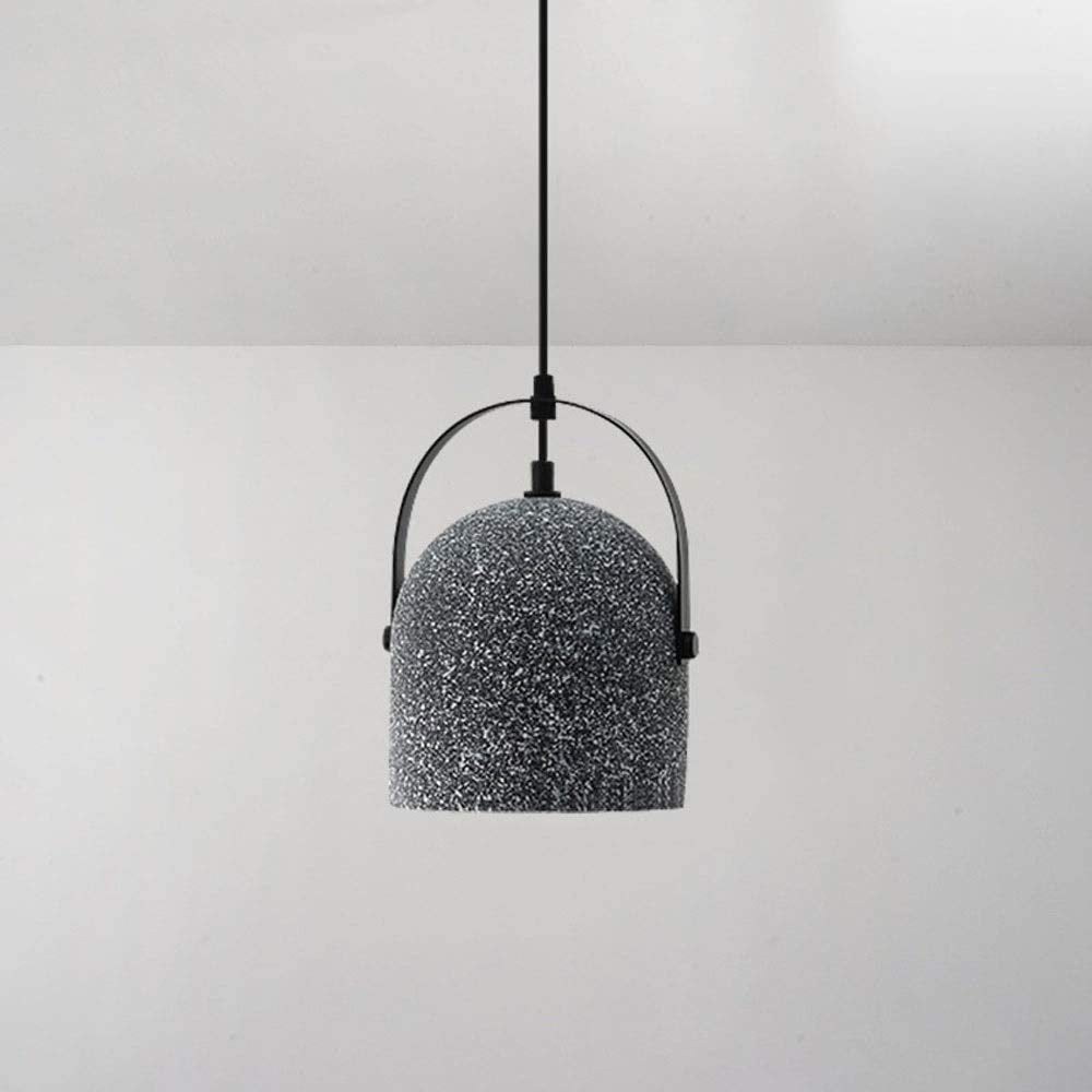 Suspension cloche ciment terrazzo design industriel